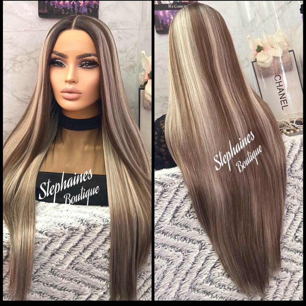Human Hair Blended Lace Front Wig